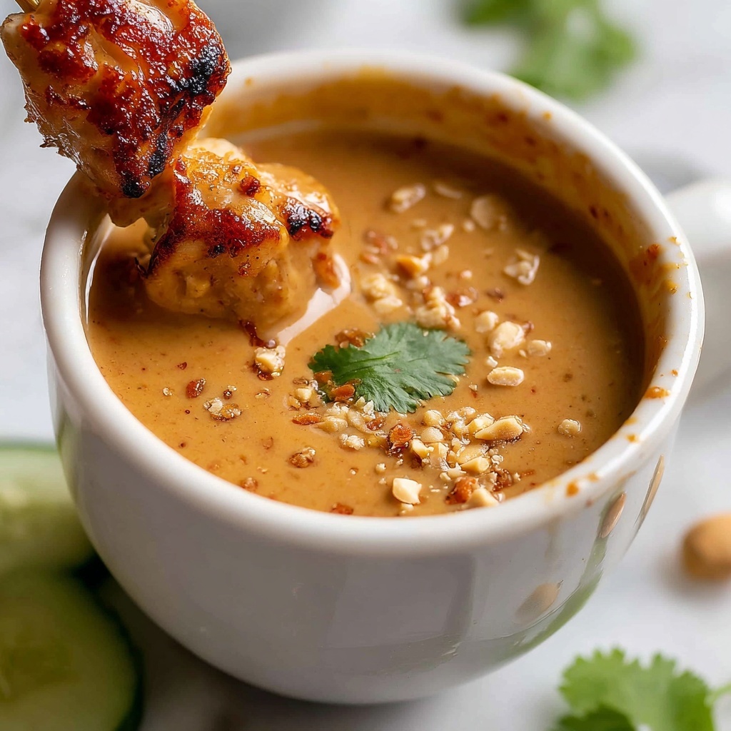 Thai Chicken Satay with Peanut Sauce Recipe - Recipe Image