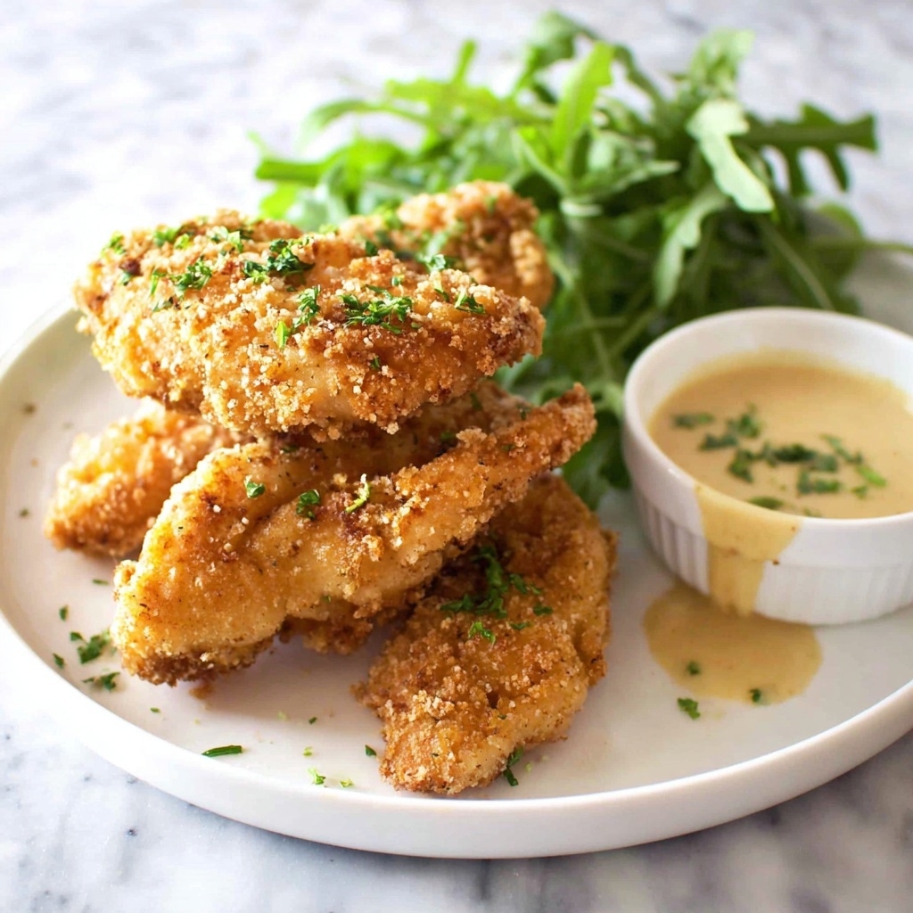 Crispy Oven Baked Chicken Tenders Recipe - Recipe Image
