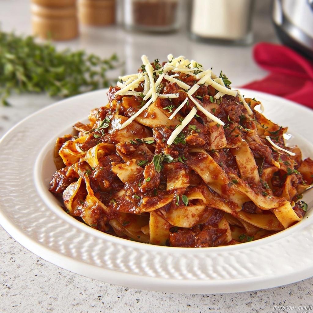 Instant Pot Fettuccine Bolognese Recipe - Recipe Image