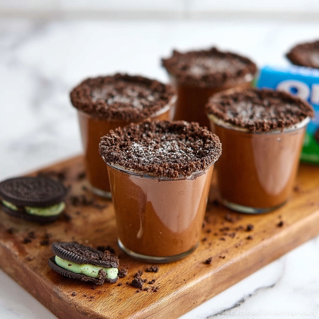 Thin Mint Shots Recipe - Recipe Image