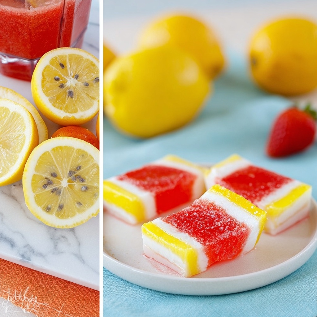 Strawberry Lemonade Vodka Jello Shots Recipe - Recipe Image