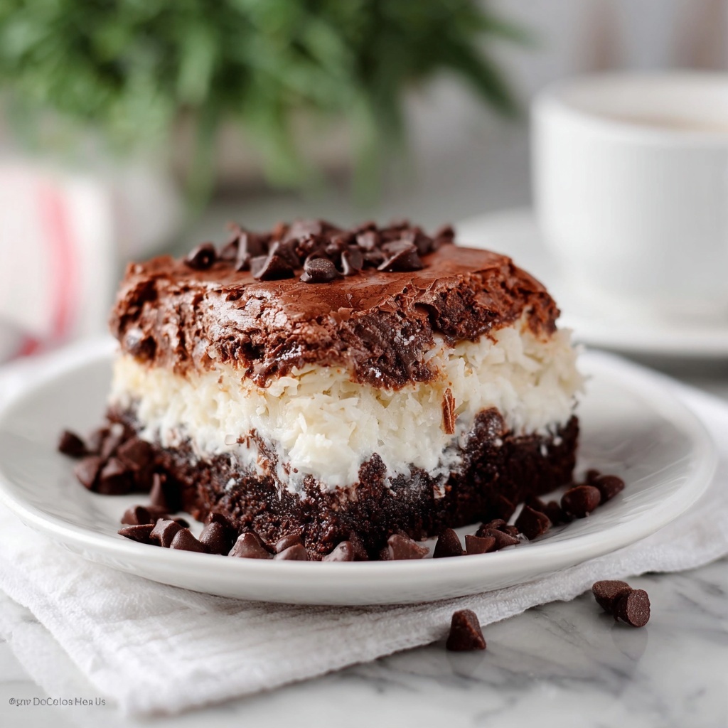 Coconut Brownies Recipe - Recipe Image
