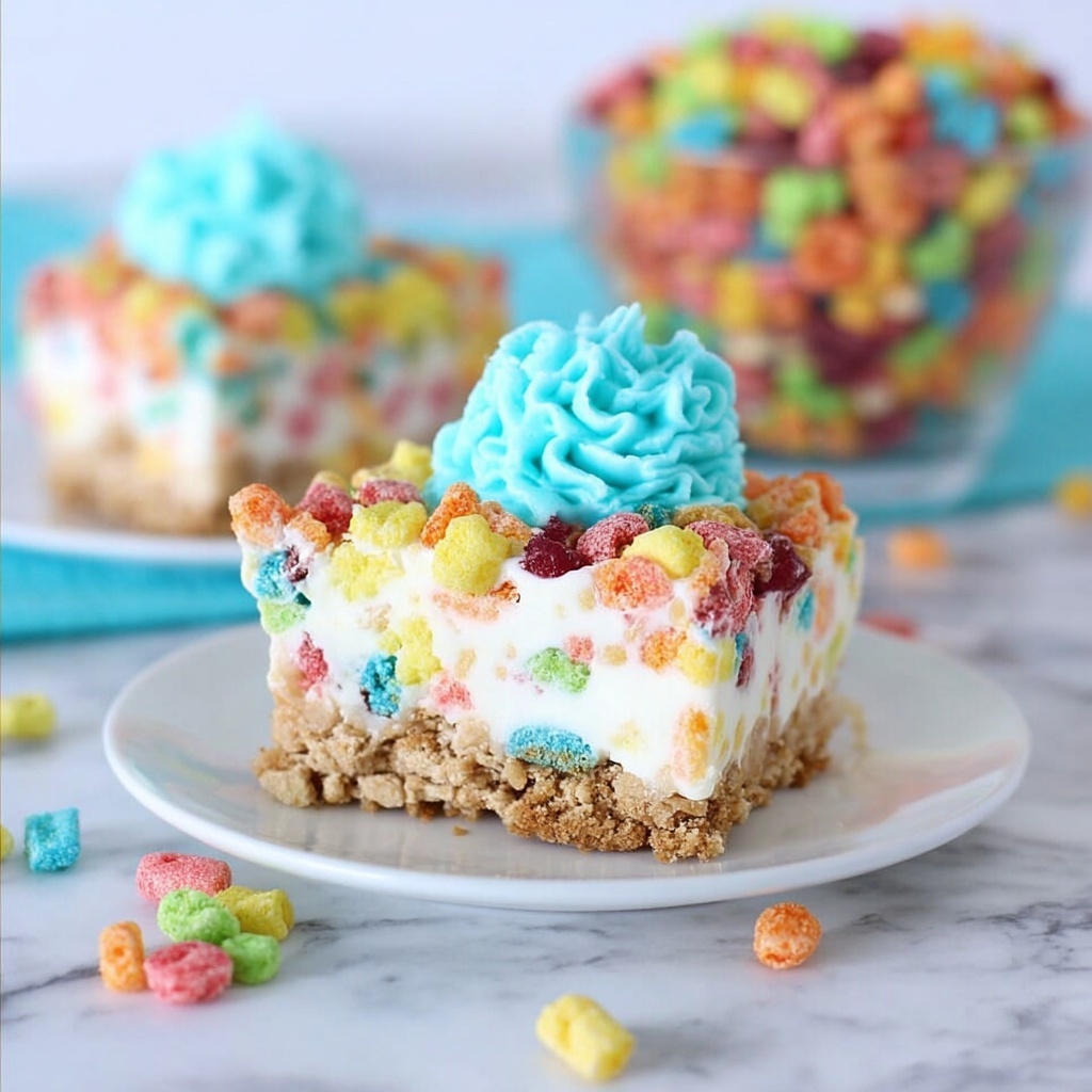 Rainbow Trix Cheesecake Recipe - Recipe Image
