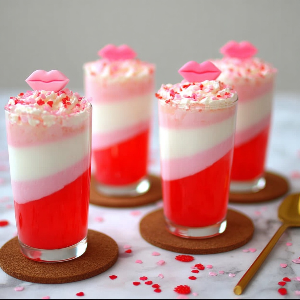 Valentine's Day Jello Parfait Recipe - Recipe Image