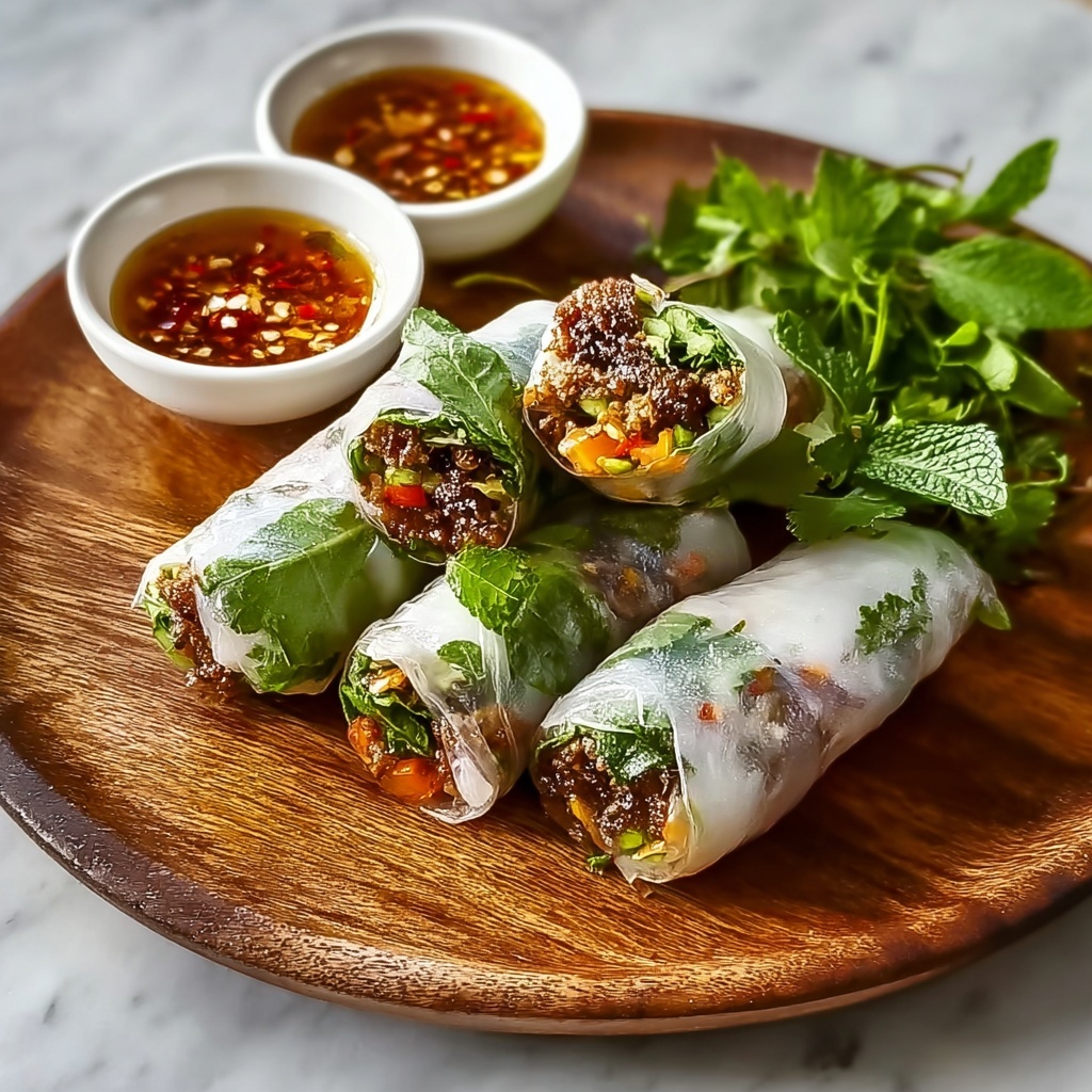 Savory Thai Basil Beef Rolls – Quick & Easy 5-Ingredient Delight Recipe - Recipe Image