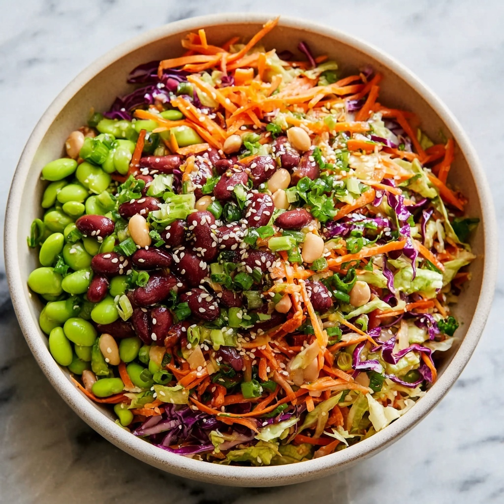 Irresistibly Crunchy Miso Sesame Dense Bean Salad Delight Recipe - Recipe Image