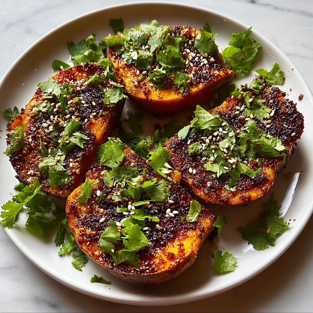 Sweet & Spicy Smashed Sweet Potatoes Recipe - Recipe Image
