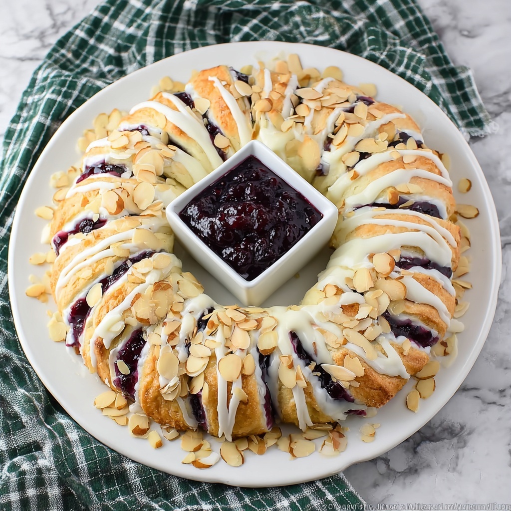 Raspberry Cream Cheese Crescent Ring Recipe - Recipe Image