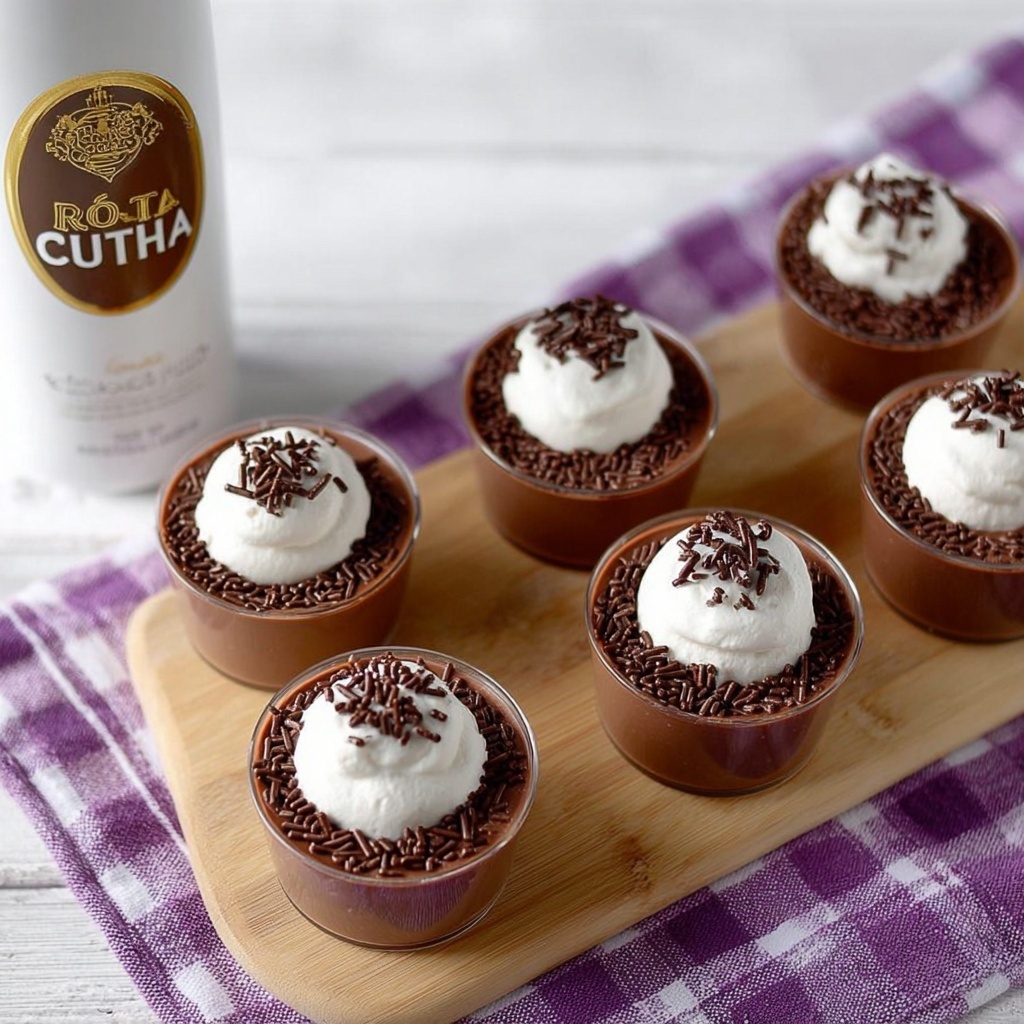 Rumchata Chocolate Pudding Shots Recipe - Recipe Image