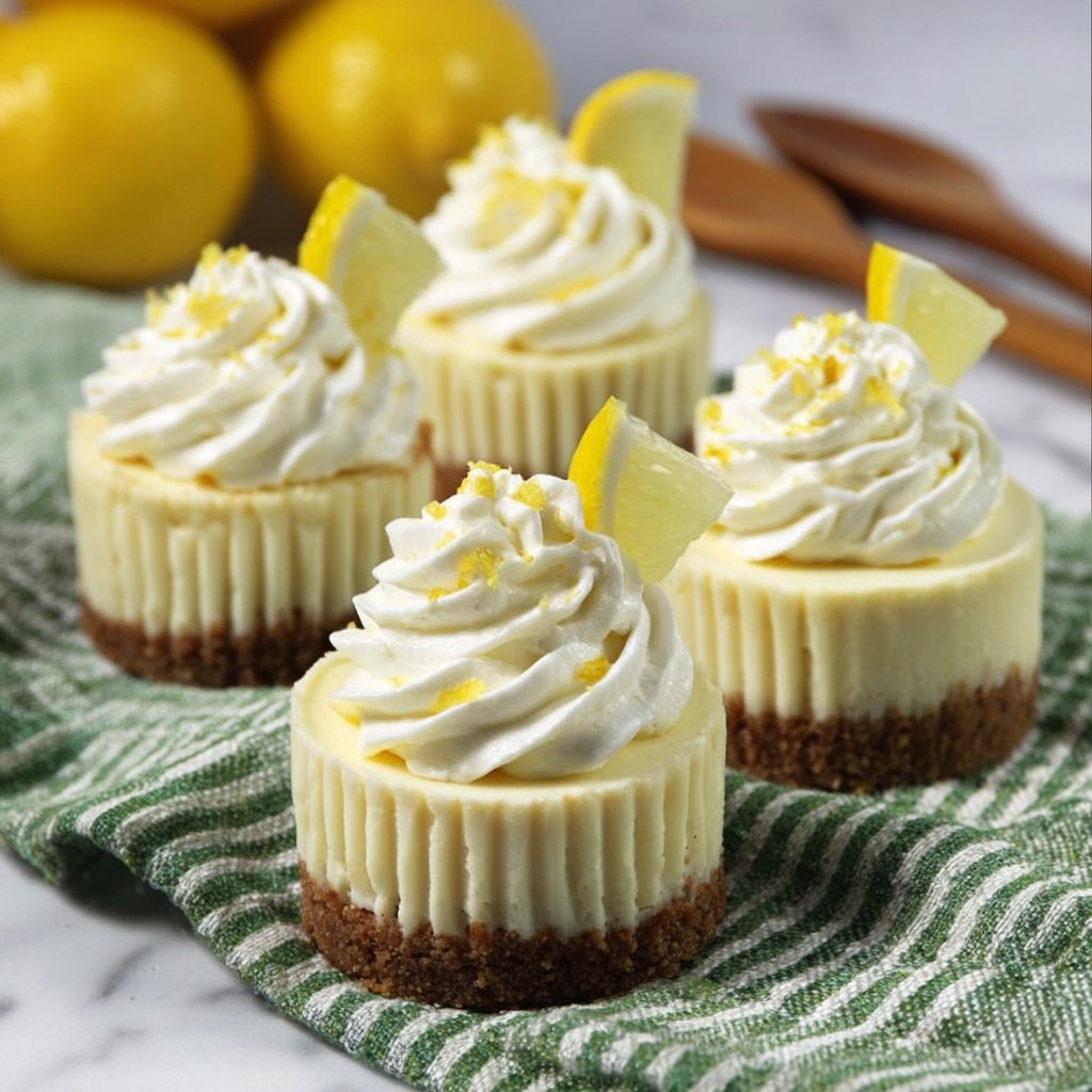 Mini Lemon Cheesecakes Recipe - Recipe Image