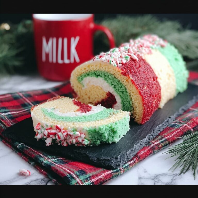 Candy Cane Cake Roll Recipe