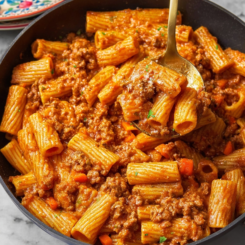 Rigatoni Bolognese Recipe - Recipe Image