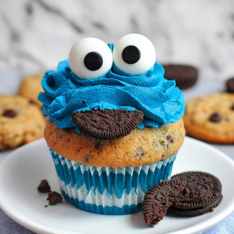Cookie Monster Cupcakes Recipe
