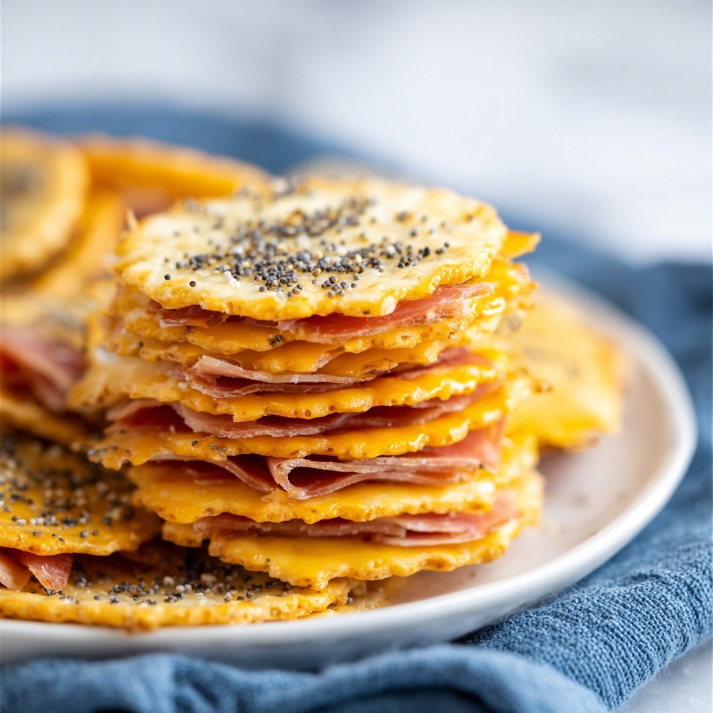 Baked Ritz Cracker Sandwiches with Ham and Swiss Cheese Recipe - Recipe Image