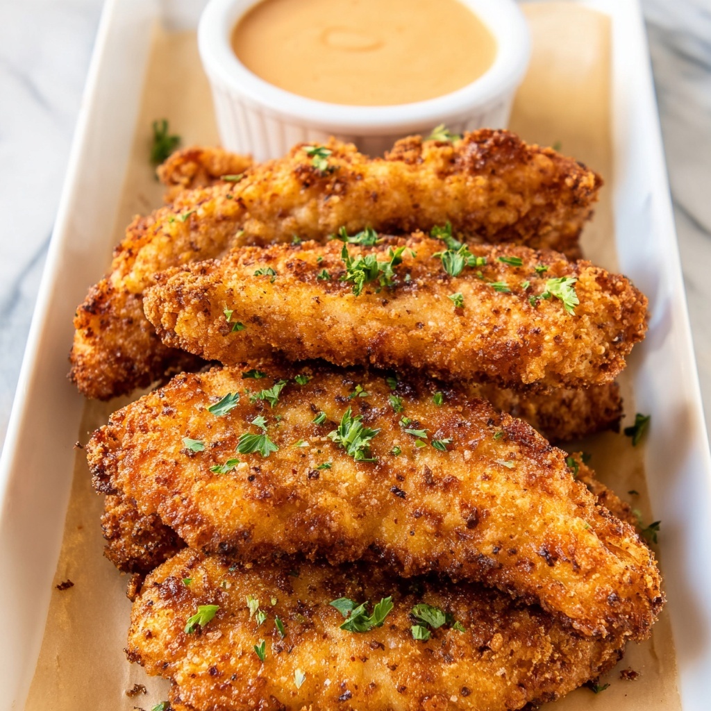 Air Fryer Chicken Tenders with Honey Mustard Dipping Sauce Recipe - Recipe Image