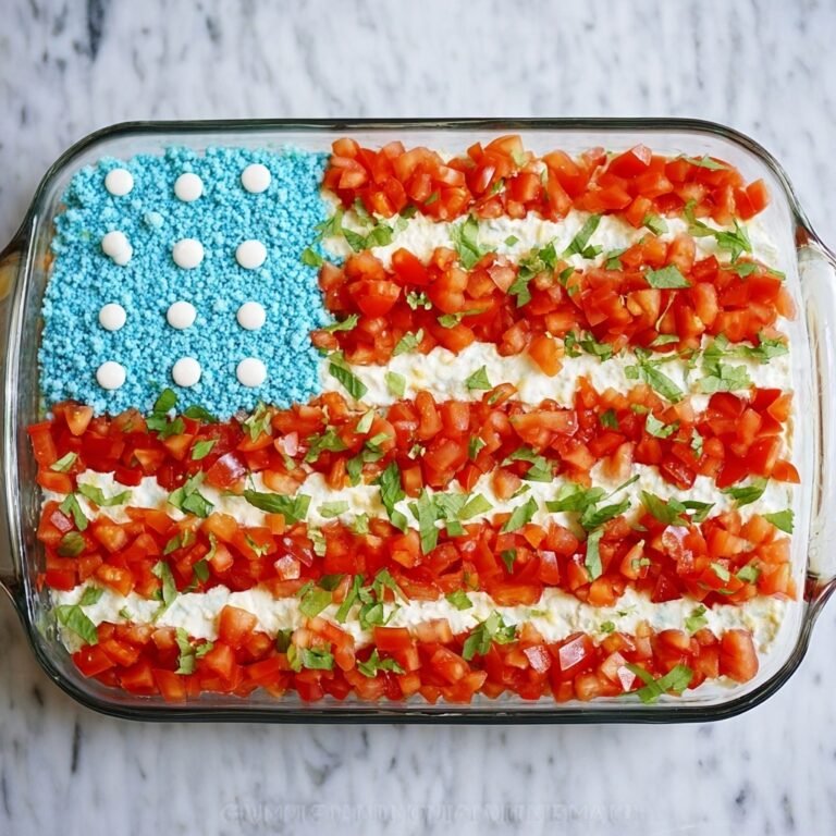 Easy 7-Layer Flag Taco Dip Recipe