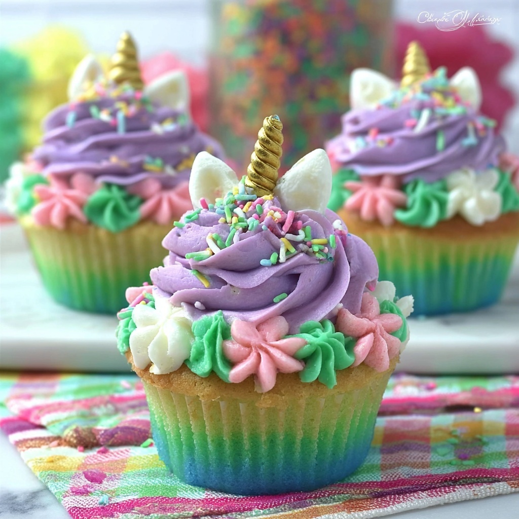 Unicorn Cupcakes Recipe - Recipe Image