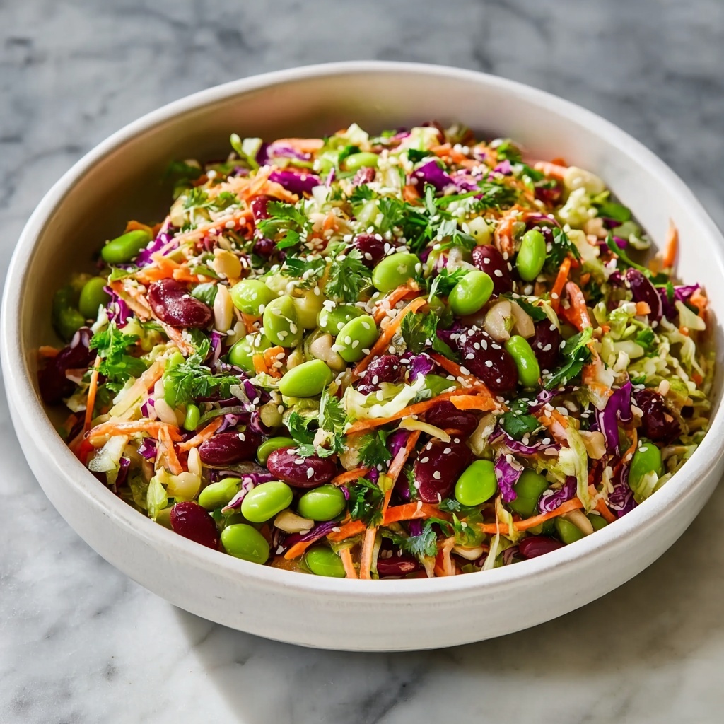 Irresistibly Crunchy Miso Sesame Dense Bean Salad Delight Recipe - Recipe Image