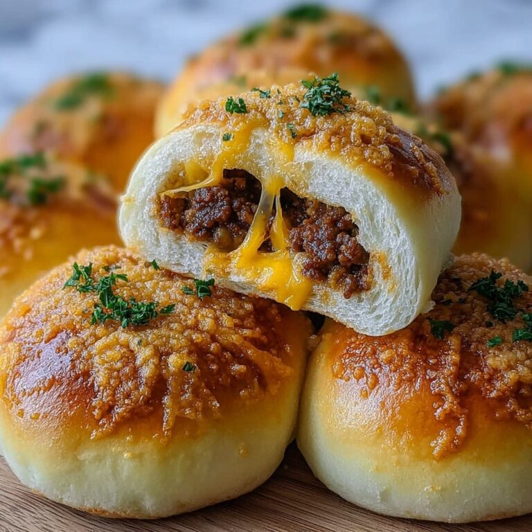 Irresistibly Cheesy Garlic Parmesan Cheeseburger Bombs Recipe