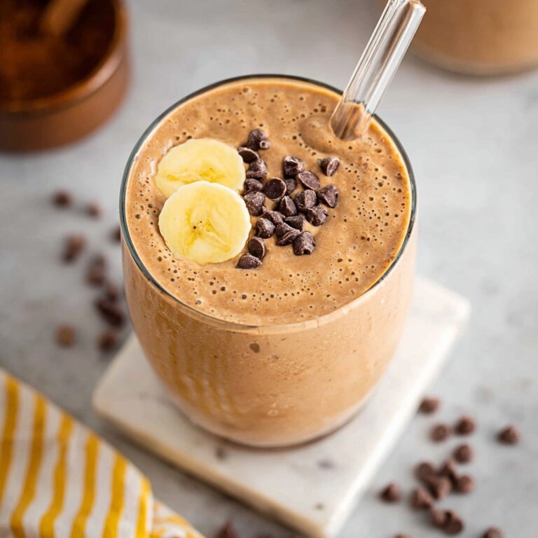 Chocolate Peanut Butter Banana Smoothie Recipe