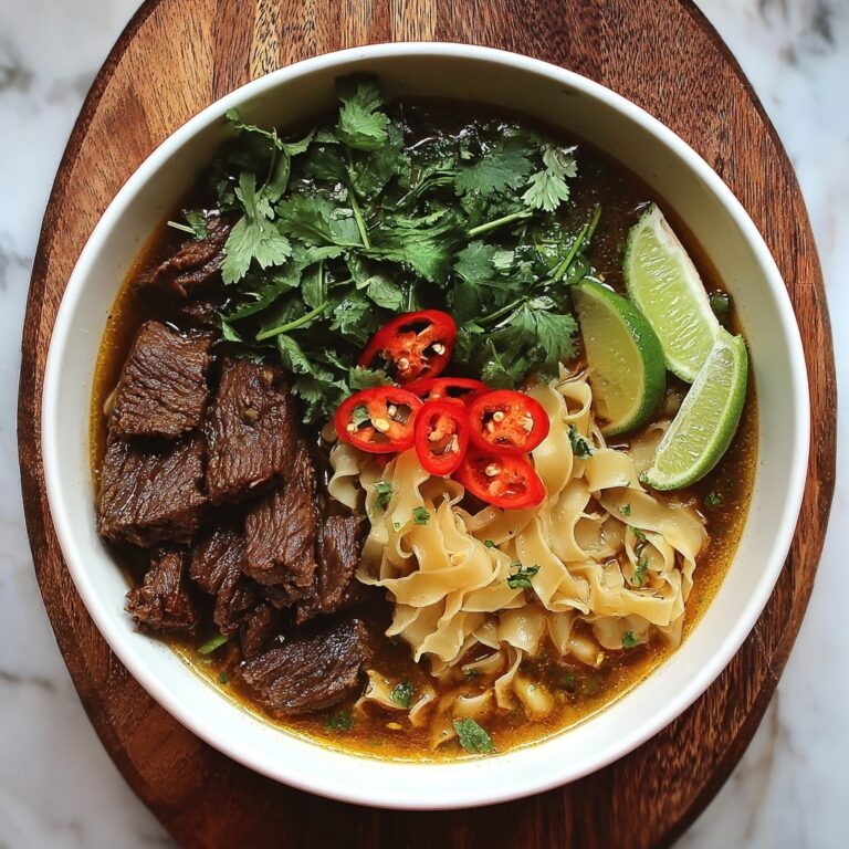 Satay Beef Noodle Soup Recipe