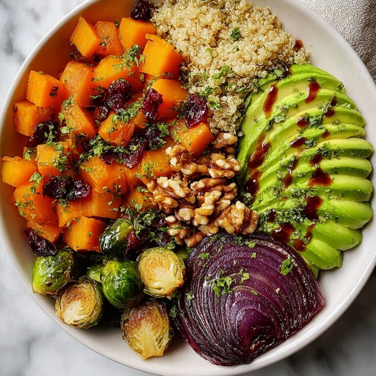 Fall Roasted Veggie Bowl Recipe