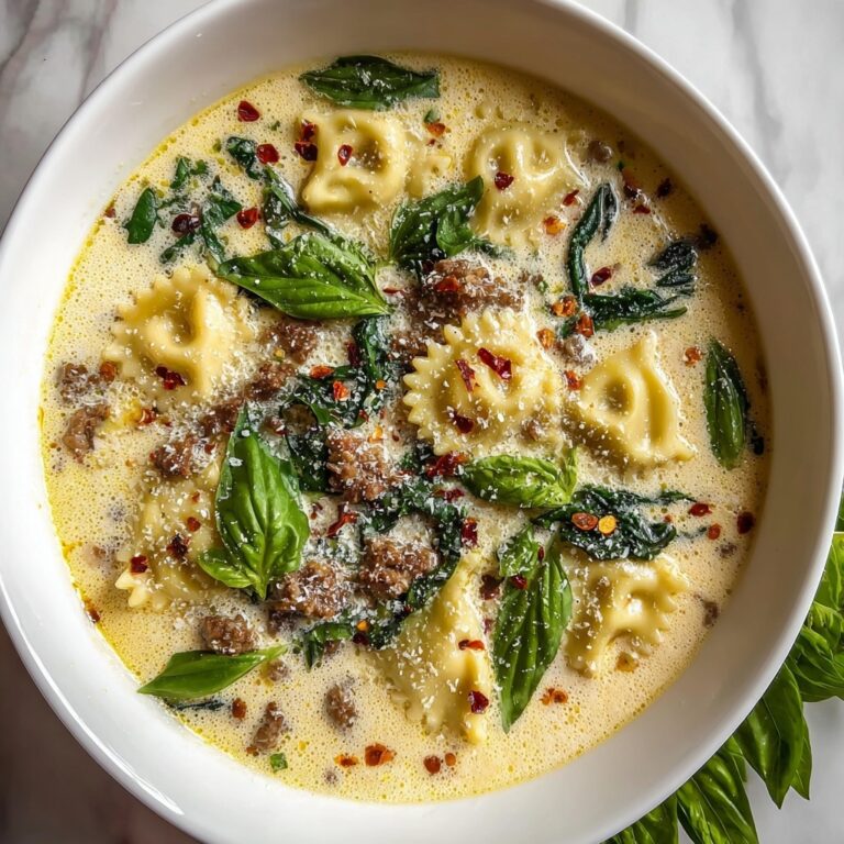 Creamy White Lasagna Soup Recipe