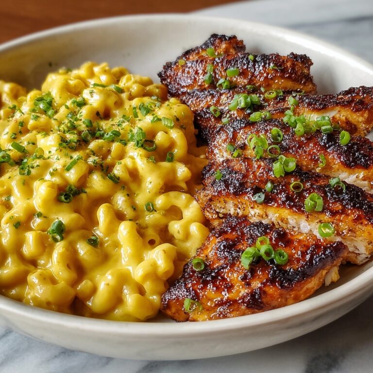 High-Protein Honey Garlic Butter Chicken with Creamy Mac & Cheese Recipe