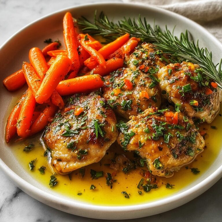 Garlic Herb Chicken with Honey-Butter Carrot Medley Recipe