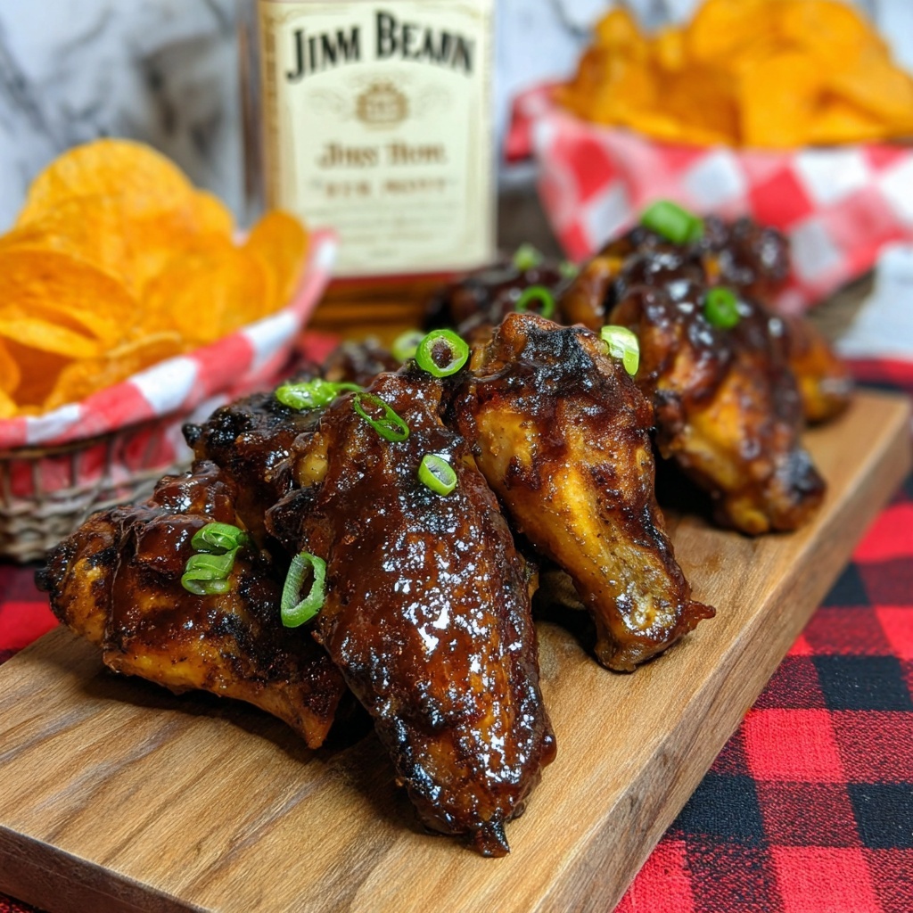 Kentucky Bourbon Chicken Wings Recipe - Recipe Image
