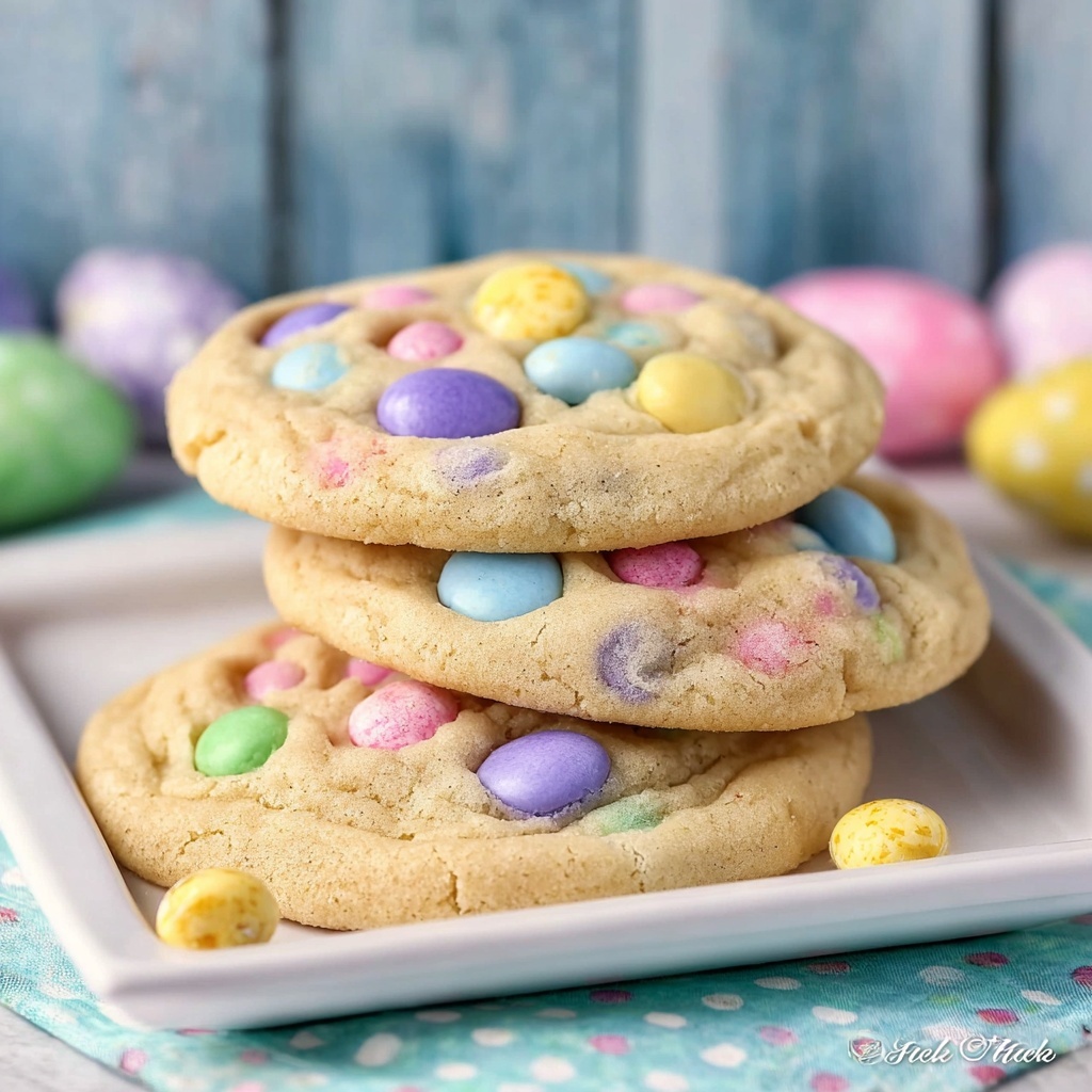 Easter M&M Cookies Recipe - Recipe Image