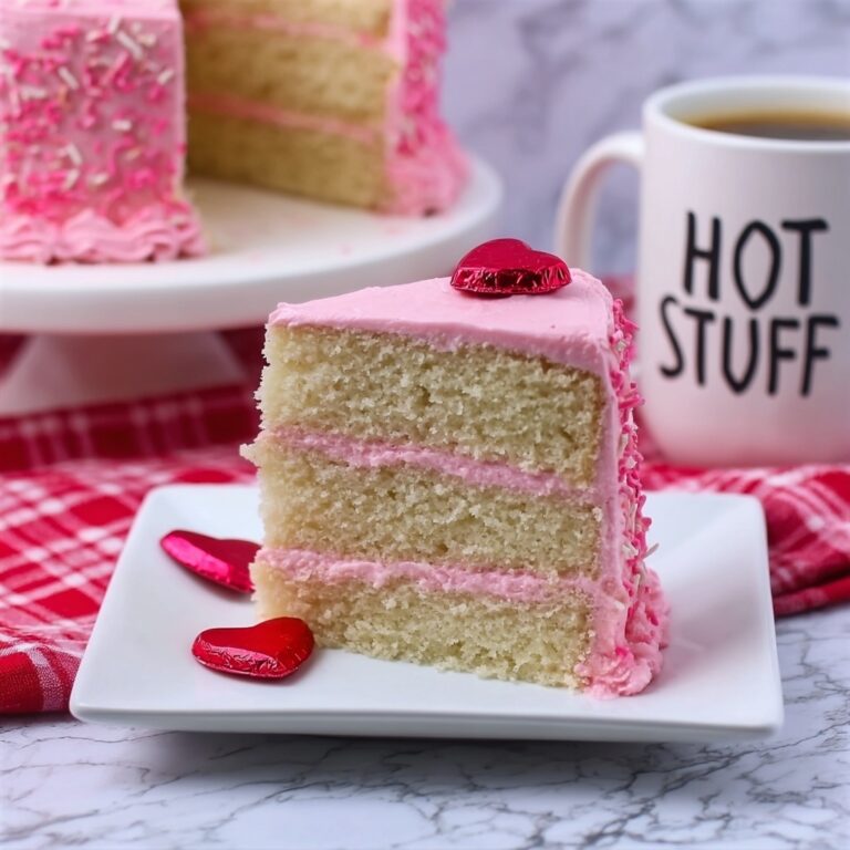 Cinnamon Valentine Cake with Vanilla Buttercream Recipe