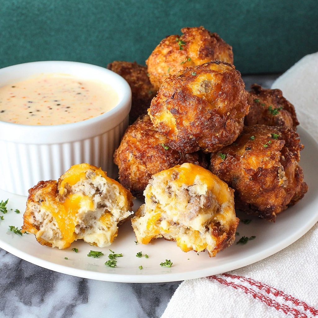 Cheddar Sausage Balls Recipe - Recipe Image