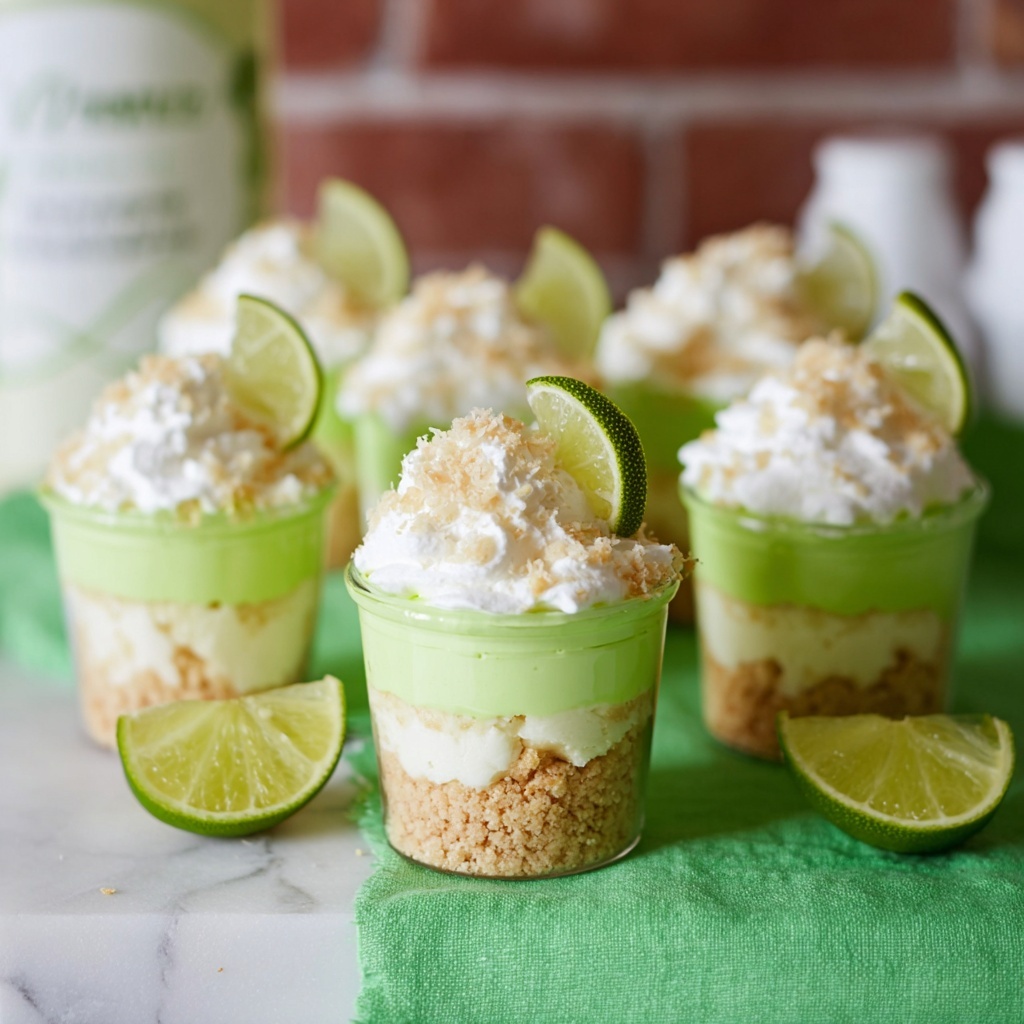 Key Lime Pie Pudding Shots Recipe - Recipe Image