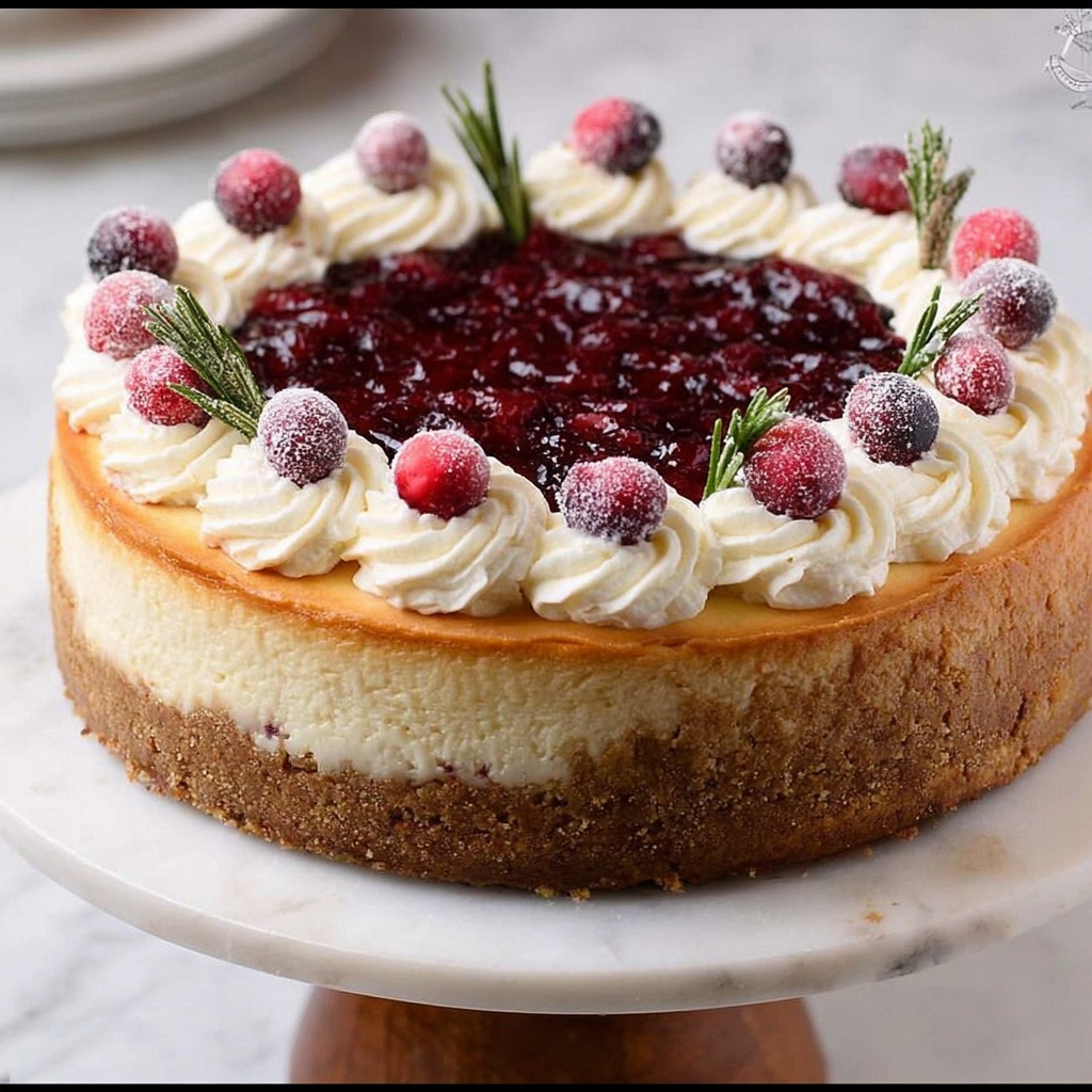 Cranberry Cheesecake Recipe - Recipe Image