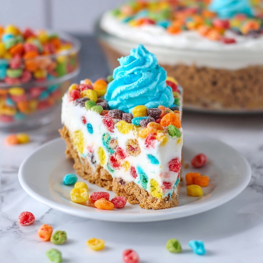 Rainbow Trix Cheesecake Recipe - Recipe Image