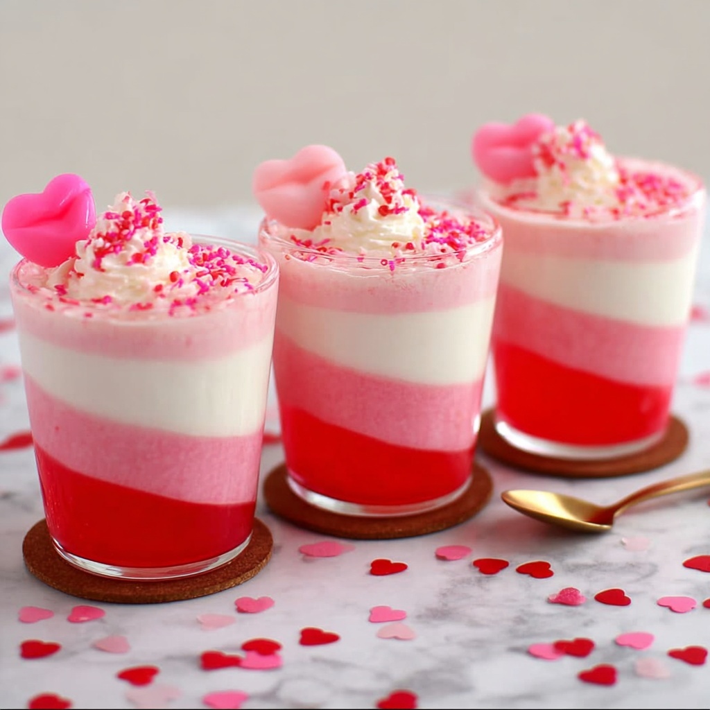 Valentine's Day Jello Parfait Recipe - Recipe Image
