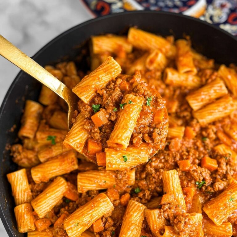 Rigatoni Bolognese Recipe