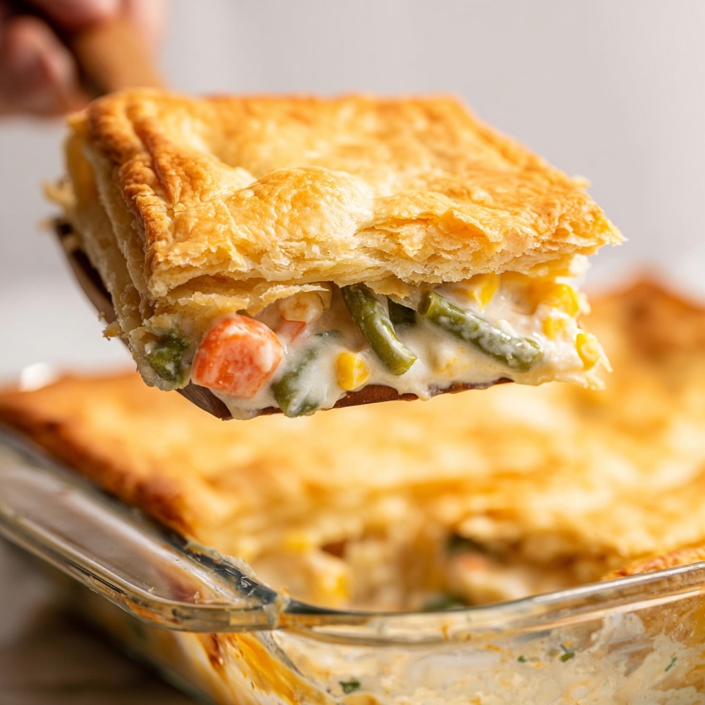 Easy Chicken Pot Pie Casserole with Crescents Recipe - Recipe Image