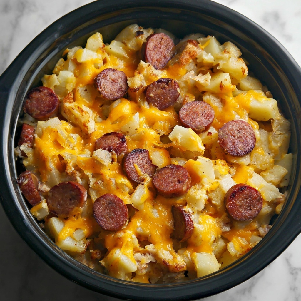 Crockpot Sausage Breakfast Casserole Recipe - Recipe Image