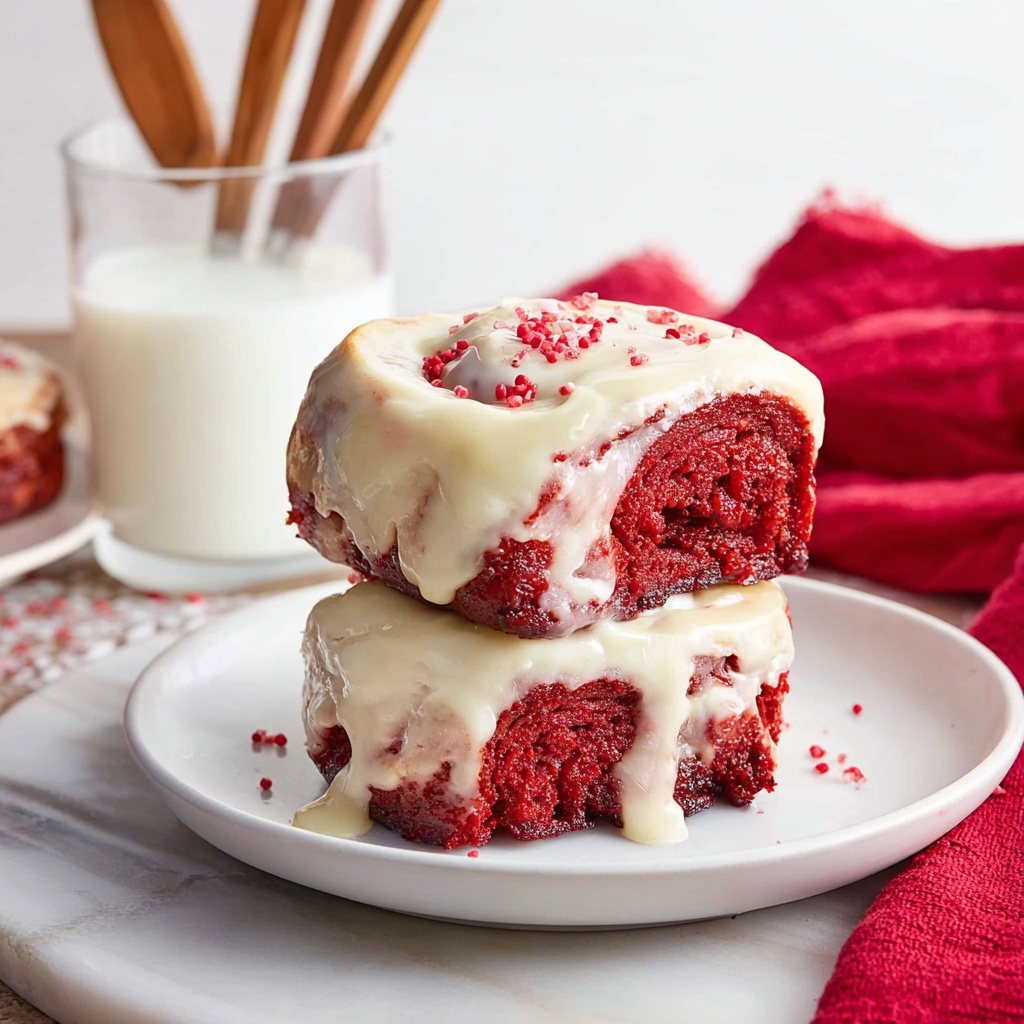 Red Velvet Cinnamon Rolls Recipe - Recipe Image