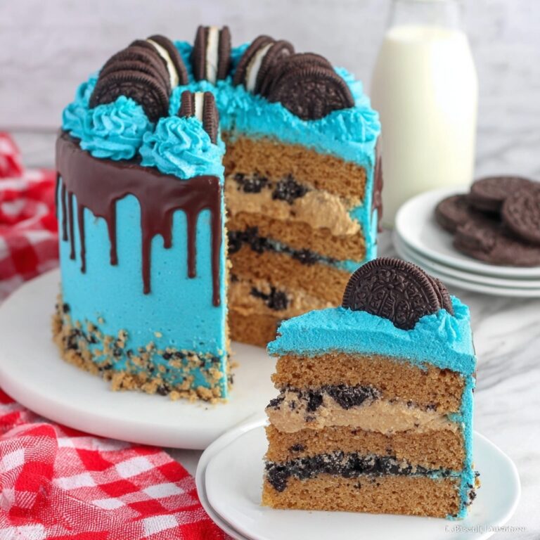 Cookie Monster Cake Recipe