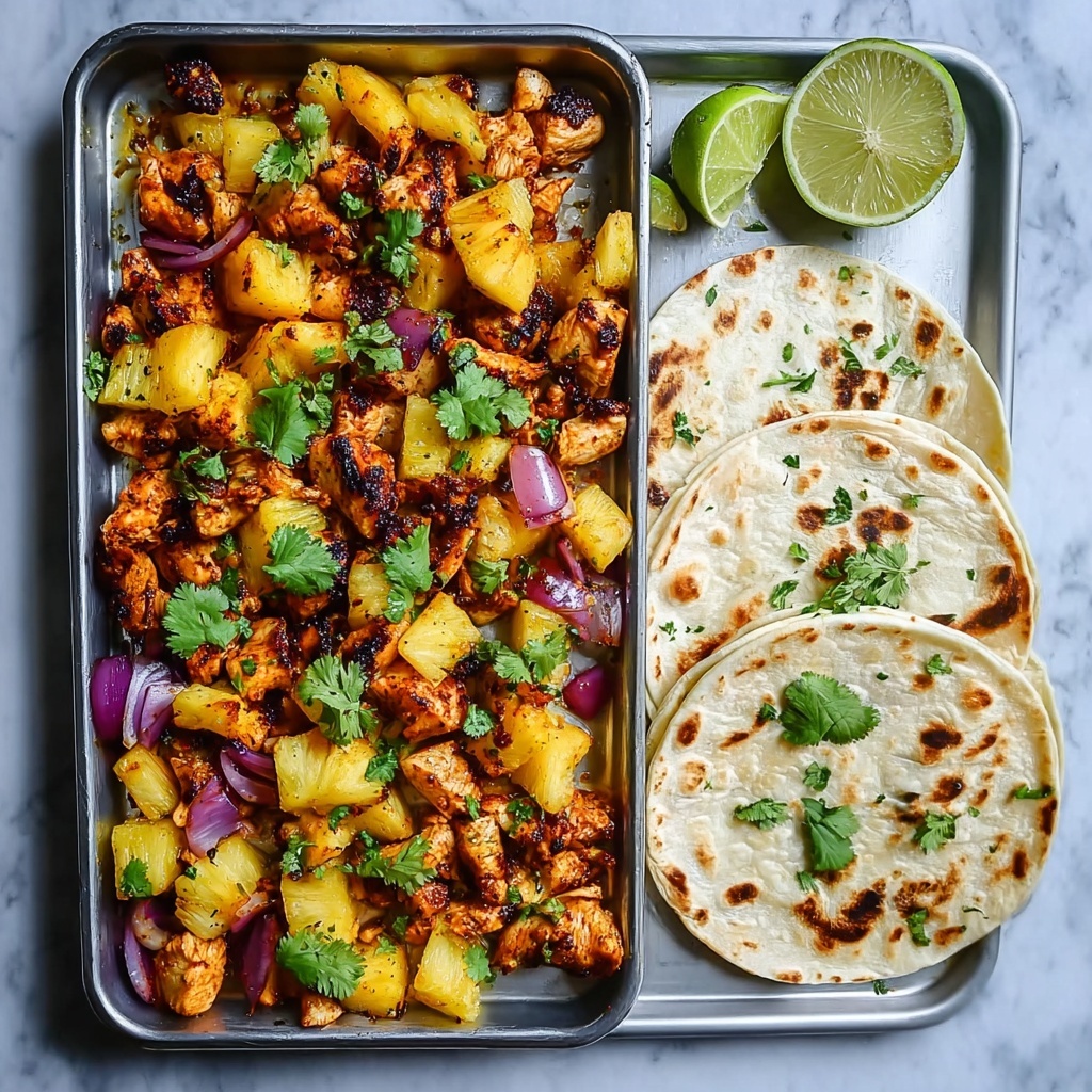 Easy One-Pan Chicken and Pineapple Tacos for Flavorful Weeknights Recipe - Recipe Image