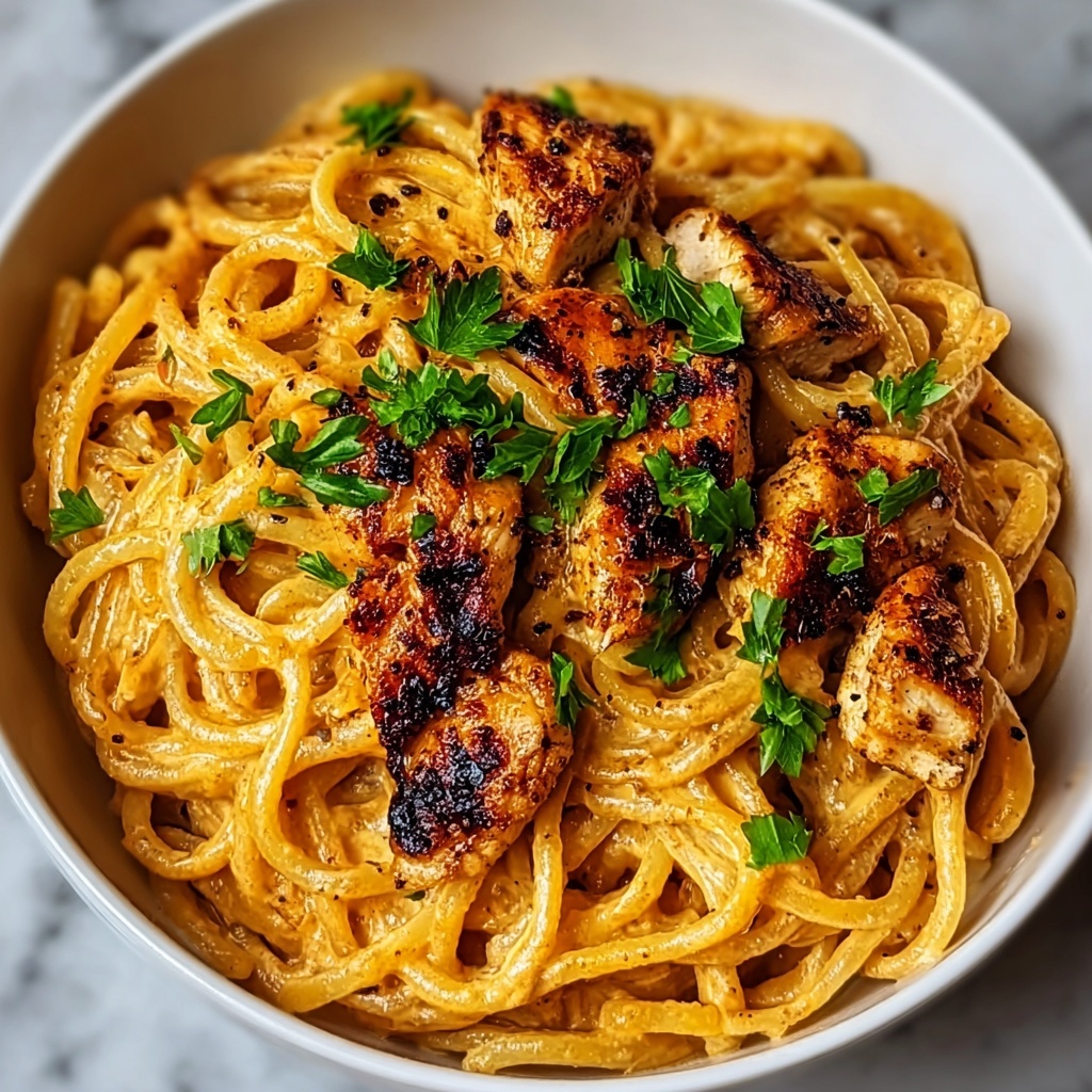 Irresistibly Easy Cowboy Butter Chicken Linguine in 30 Minutes Recipe - Recipe Image