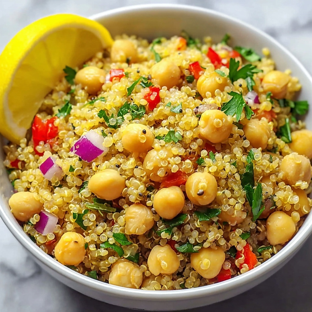 Zesty Lemon Herb Quinoa with Chickpeas Recipe - Recipe Image