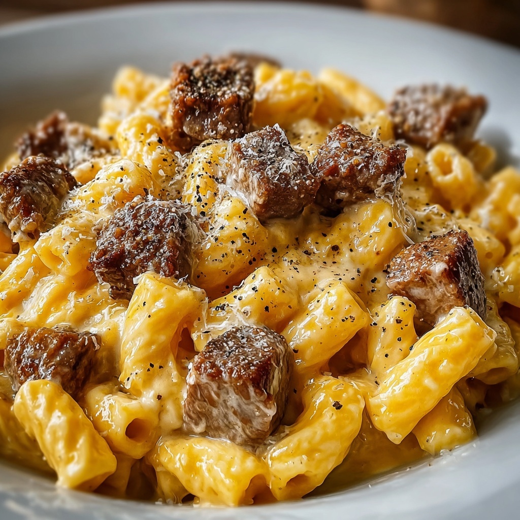 Irresistibly Creamy One-Pot Beef Cheddar Ranch Pasta Delight Recipe - Recipe Image