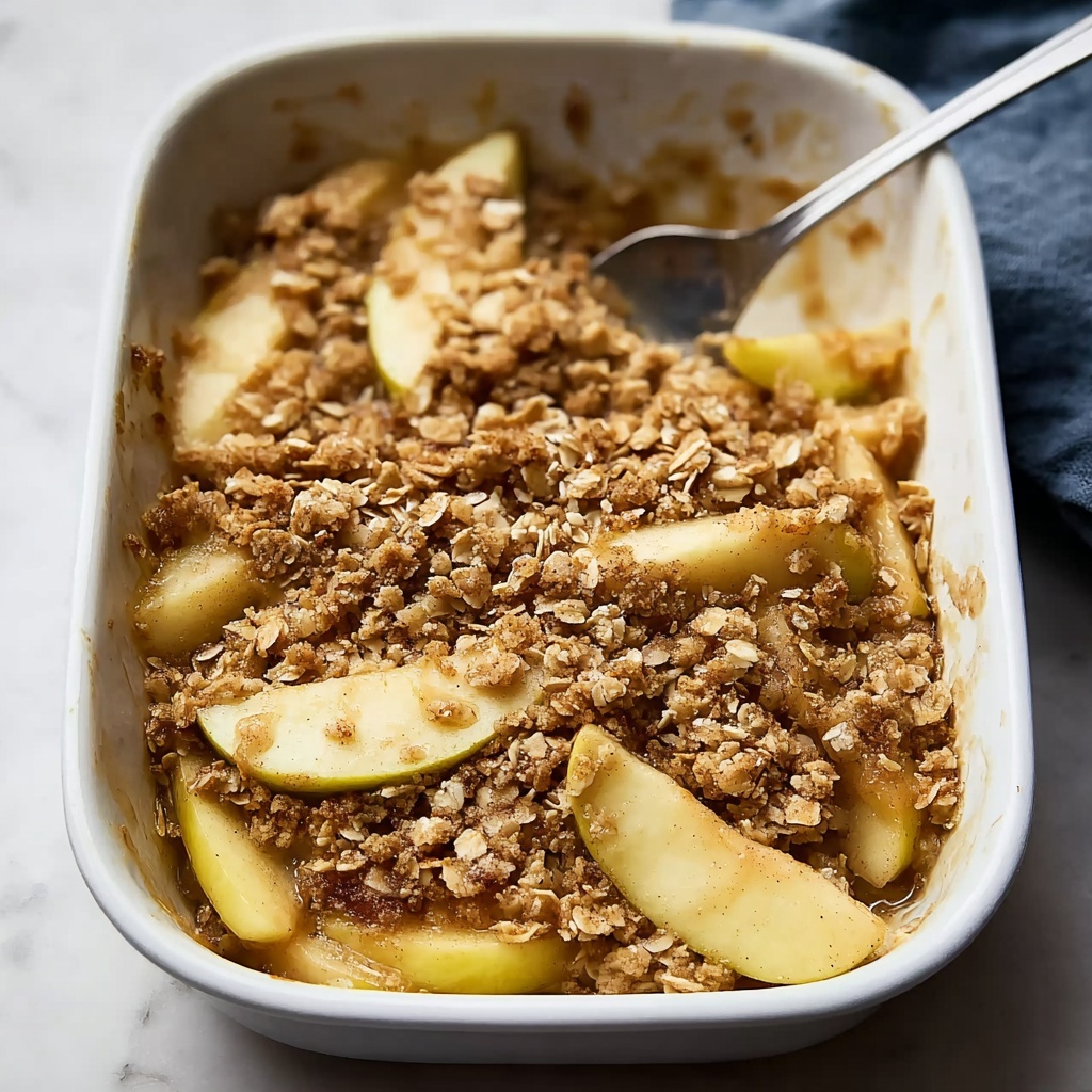 Irresistibly Good Apple Crisp with Oatmeal Topping Delight Recipe - Recipe Image