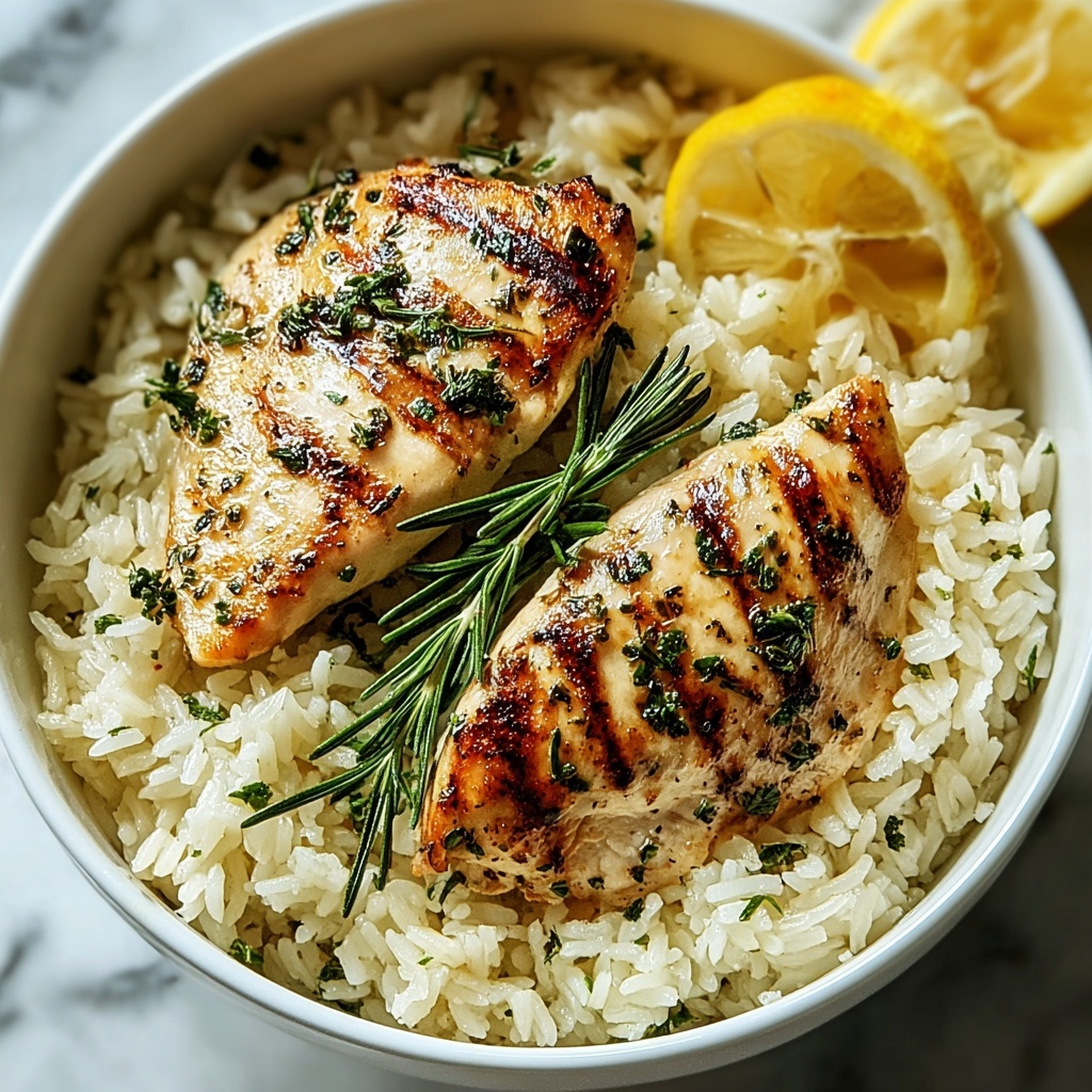 Delicious Slow Cooker Lemon Herb Chicken and Rice Delight Recipe - Recipe Image