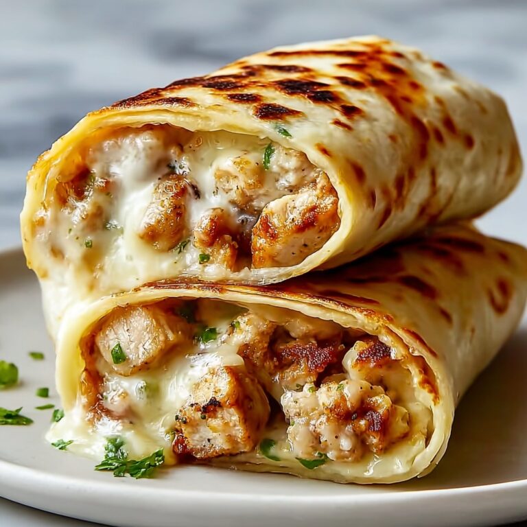 Hearty Low Carb Cheesy Garlic Chicken Wraps Recipe