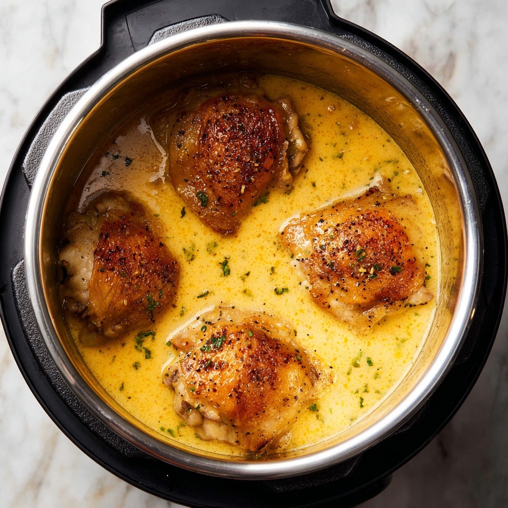 Instant Pot Chicken Thighs in Sun-Dried Tomato Sauce Recipe - Recipe Image